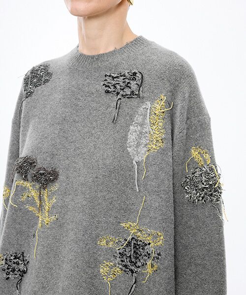 JNBY / ジェーエヌビーワイ ニット・セーター | Embroidered Wool Sweater | 詳細14