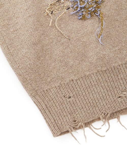 JNBY / ジェーエヌビーワイ ニット・セーター | Embroidered Wool Sweater | 詳細28