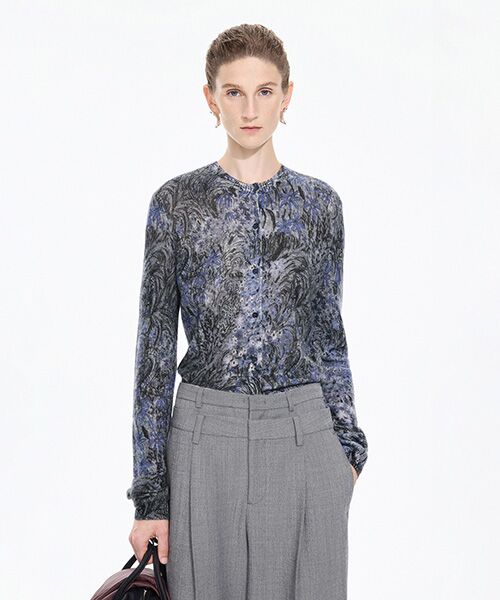 JNBY / ジェーエヌビーワイ カーディガン・ボレロ | Kew Meadow Mohair Cardigan(BLUE)