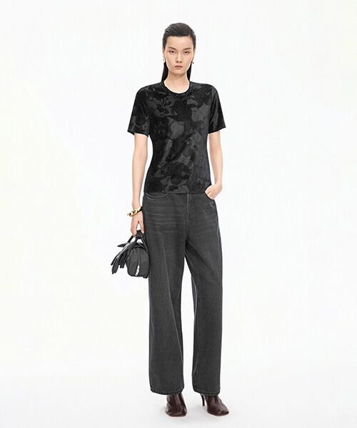 JNBY / ジェーエヌビーワイ カットソー | Velour Peony Top | 詳細4