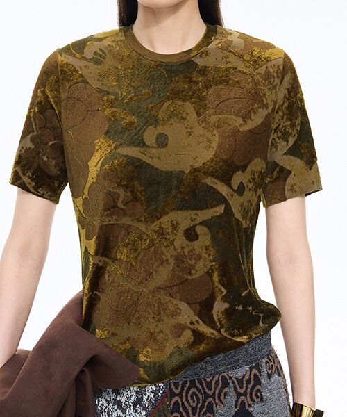 JNBY / ジェーエヌビーワイ カットソー | Velour Peony Top | 詳細12