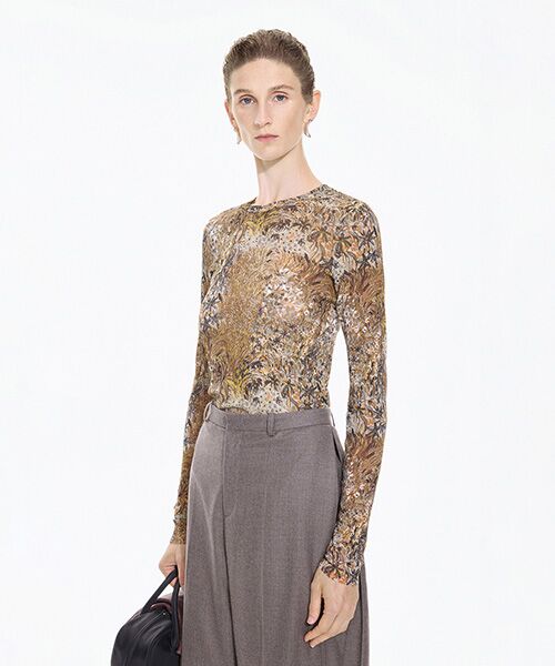 JNBY / ジェーエヌビーワイ カットソー | Kew Meadow Second-Skin Top | 詳細1