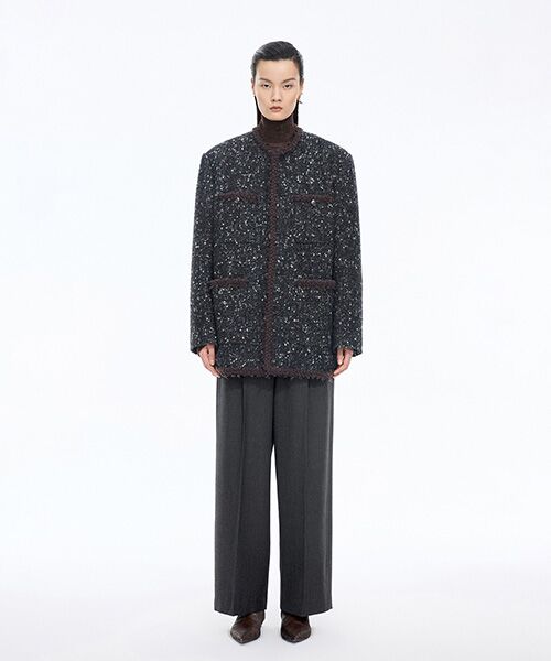 JNBY / ジェーエヌビーワイ スラックス・ドレスパンツ | Double-waist Wool Trousers | 詳細19