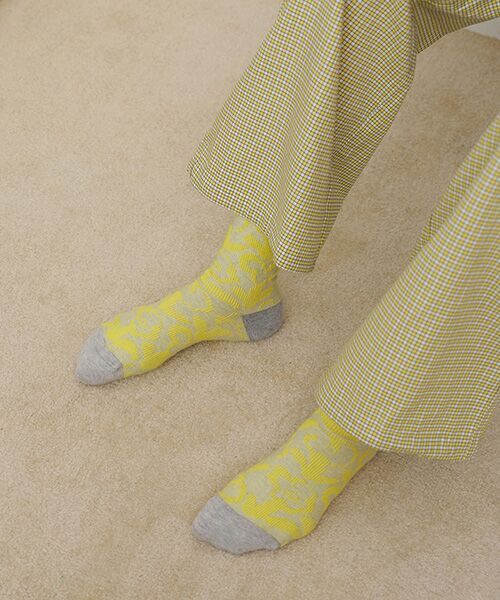 JNBY/ジェーエヌビーワイ Floral Soft Fit Socks YELLOW ONESIZE JNBY/ジェーエヌビーワイ Floral Soft Fit Socks YELLOW ONESIZE