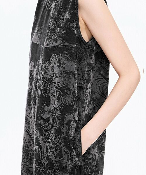 JNBY / ジェーエヌビーワイ ミニ丈・ひざ丈ワンピース | Flocked Denim Dress | 詳細6