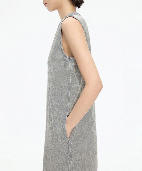 JNBY / ジェーエヌビーワイ ミニ丈・ひざ丈ワンピース | Flocked Denim Dress | 詳細15