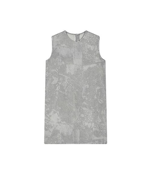 JNBY / ジェーエヌビーワイ ミニ丈・ひざ丈ワンピース | Flocked Denim Dress | 詳細16