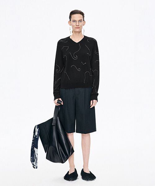 JNBY / ジェーエヌビーワイ ニット・セーター | Embroidered Sequin Sweater | 詳細4