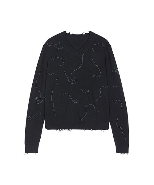 JNBY / ジェーエヌビーワイ ニット・セーター | Embroidered Sequin Sweater | 詳細7