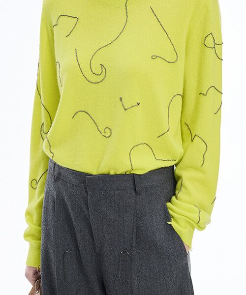 JNBY / ジェーエヌビーワイ ニット・セーター | Embroidered Sequin Sweater | 詳細12