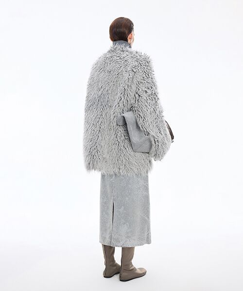 JNBY / ジェーエヌビーワイ ロング・マキシ丈スカート | Flocked Denim Skirt | 詳細14