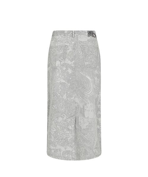 JNBY / ジェーエヌビーワイ ロング・マキシ丈スカート | Flocked Denim Skirt | 詳細16