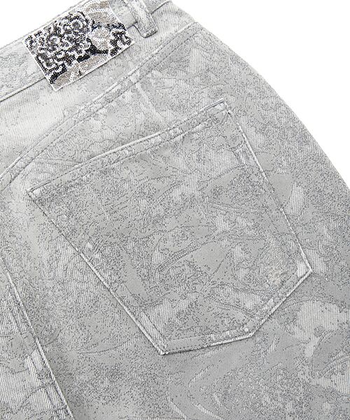 JNBY / ジェーエヌビーワイ ロング・マキシ丈スカート | Flocked Denim Skirt | 詳細19