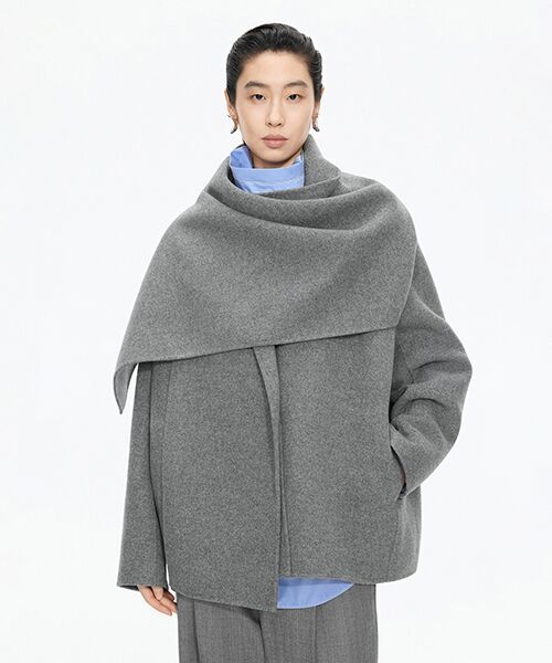 JNBY/ジェーエヌビーワイ Classic Scarf Blazer GRAY XS