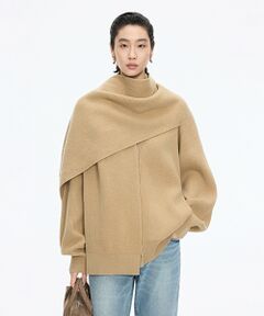 JNBY / ジェーエヌビーワイ カーディガン・ボレロ | Scarf Design Knit Cardigan / スカーフニットカーディガン