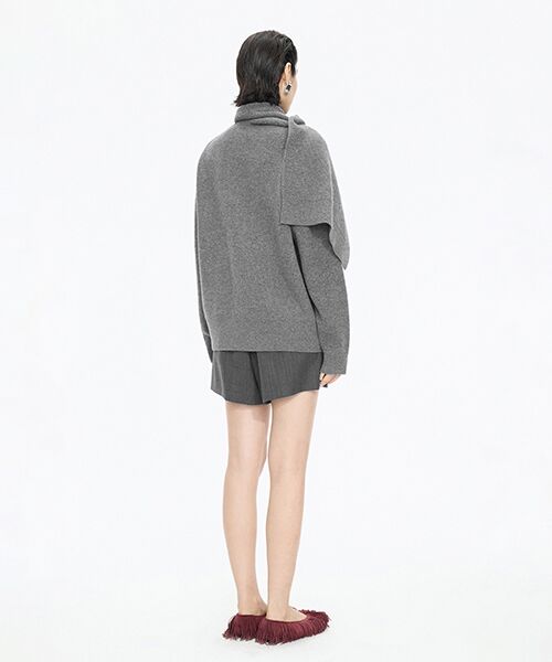 JNBY / ジェーエヌビーワイ カーディガン・ボレロ | Scarf Design Knit Cardigan / スカーフニットカーディガン | 詳細6