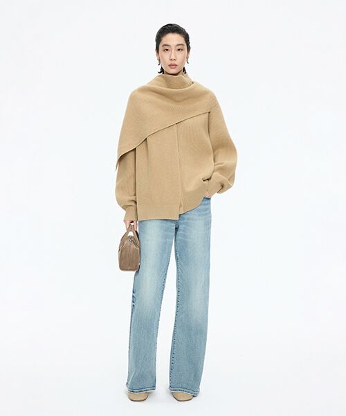 JNBY / ジェーエヌビーワイ カーディガン・ボレロ | Scarf Design Knit Cardigan / スカーフニットカーディガン | 詳細13