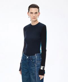 JNBY / ジェーエヌビーワイ ニット・セーター | Color-block Knit Pullover / カラーブロックニットプルオーバー