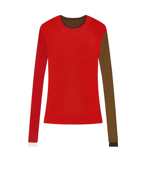 JNBY / ジェーエヌビーワイ ニット・セーター | Color-block Knit Pullover / カラーブロックニットプルオーバー | 詳細10