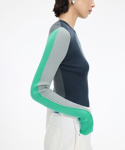 JNBY / ジェーエヌビーワイ ニット・セーター | Color-block Knit Pullover / カラーブロックニットプルオーバー | 詳細19