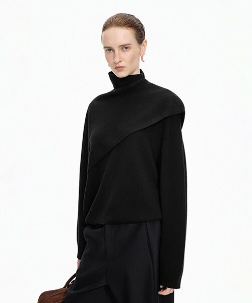 JNBY / ジェーエヌビーワイ ニット・セーター | Drift Poncho Sweater / ポンチョセーター | 詳細1