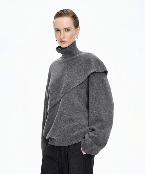 JNBY / ジェーエヌビーワイ ニット・セーター | Drift Poncho Sweater / ポンチョセーター | 詳細10