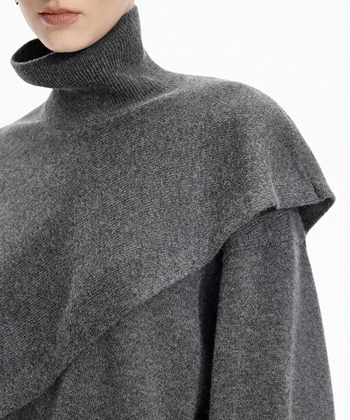 JNBY / ジェーエヌビーワイ ニット・セーター | Drift Poncho Sweater / ポンチョセーター | 詳細11