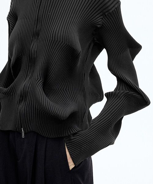 JNBY / ジェーエヌビーワイ ニット・セーター | Signature Sculpted Zip-up Cardigan / ジップアップカーディガン | 詳細3