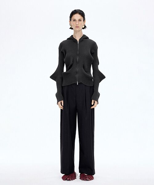 JNBY / ジェーエヌビーワイ ニット・セーター | Signature Sculpted Zip-up Cardigan / ジップアップカーディガン | 詳細4