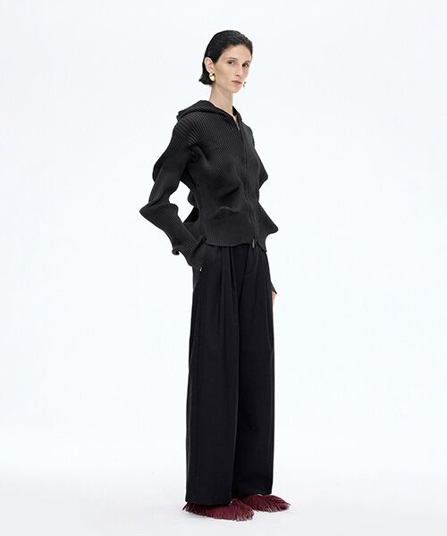 JNBY / ジェーエヌビーワイ ニット・セーター | Signature Sculpted Zip-up Cardigan / ジップアップカーディガン | 詳細5