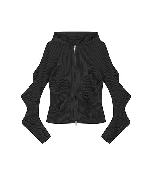 JNBY / ジェーエヌビーワイ ニット・セーター | Signature Sculpted Zip-up Cardigan / ジップアップカーディガン | 詳細7