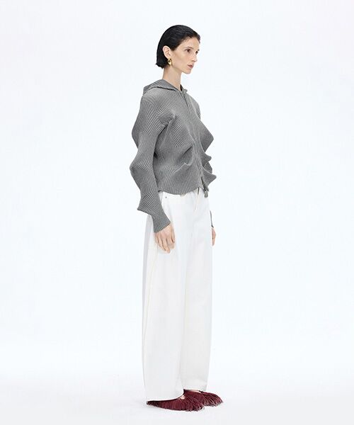 JNBY / ジェーエヌビーワイ ニット・セーター | Signature Sculpted Zip-up Cardigan / ジップアップカーディガン | 詳細14