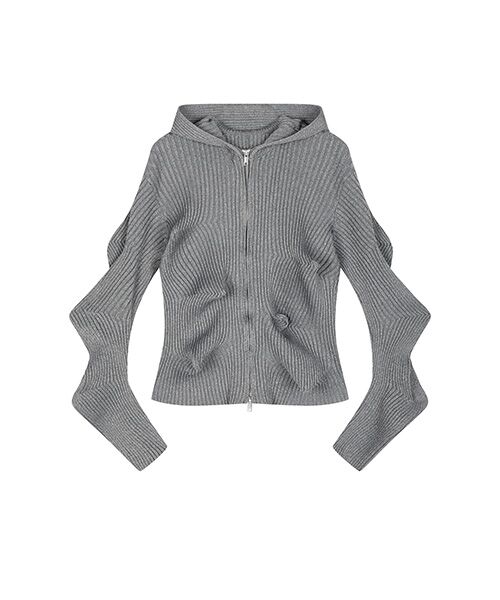 JNBY / ジェーエヌビーワイ ニット・セーター | Signature Sculpted Zip-up Cardigan / ジップアップカーディガン | 詳細16