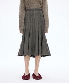 JNBY / ジェーエヌビーワイ ミニ・ひざ丈スカート | Herringbone Mermaid Skirt / ヘリンボーン マーメイドスカート