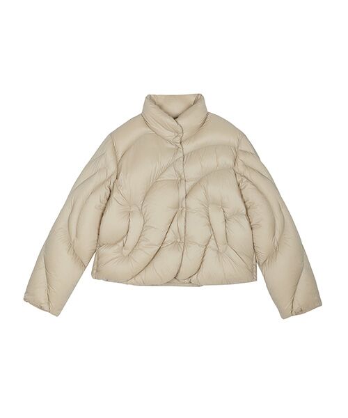 JNBY / ジェーエヌビーワイ ダウンジャケット・ベスト | Curved Quilted Down Jacket | 詳細15