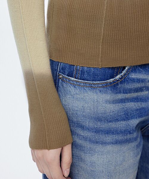 JNBY / ジェーエヌビーワイ ニット・セーター | Ribbed Slim-fit High-neck Sweater / ハイネックセーター | 詳細3