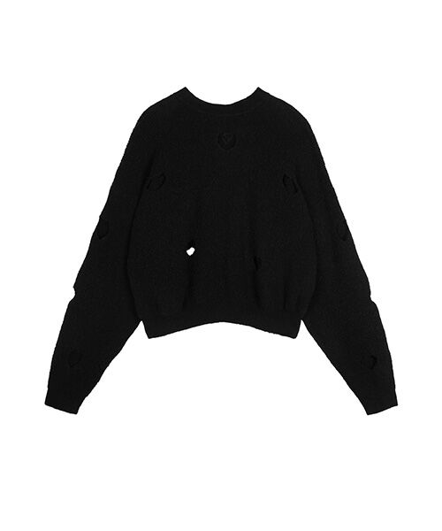 JNBY / ジェーエヌビーワイ ニット・セーター | Cutout Heart Sweater / カットアウト ハートセーター | 詳細8