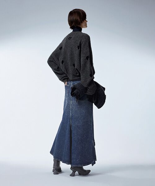 JNBY / ジェーエヌビーワイ ニット・セーター | Cutout Heart Sweater / カットアウト ハートセーター | 詳細15