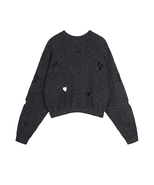 JNBY / ジェーエヌビーワイ ニット・セーター | Cutout Heart Sweater / カットアウト ハートセーター | 詳細17
