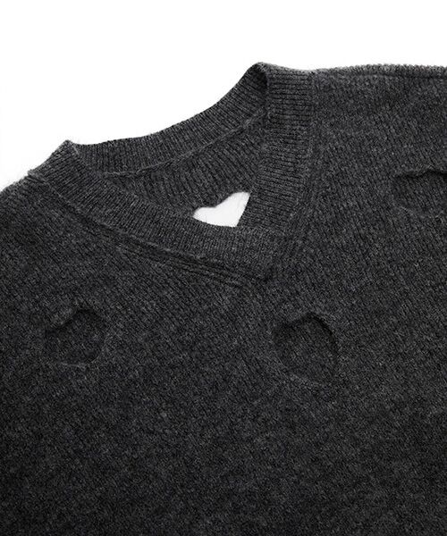 JNBY / ジェーエヌビーワイ ニット・セーター | Cutout Heart Sweater / カットアウト ハートセーター | 詳細18