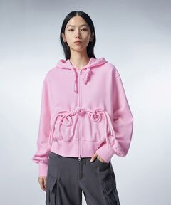 JNBY / ジェーエヌビーワイ パーカー | Unique Corded Zip-up Hoodie / ジップアップフーディ パーカー