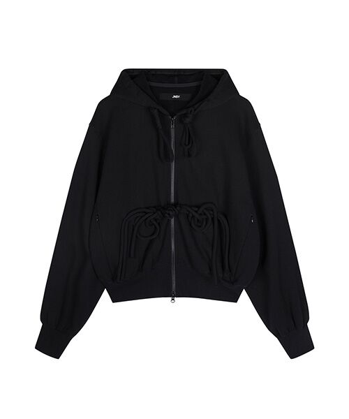 JNBY / ジェーエヌビーワイ パーカー | Unique Corded Zip-up Hoodie / ジップアップフーディ パーカー | 詳細6