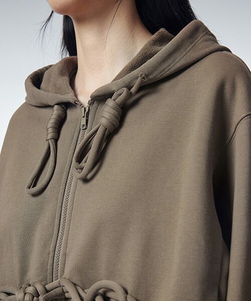 JNBY / ジェーエヌビーワイ パーカー | Unique Corded Zip-up Hoodie / ジップアップフーディ パーカー | 詳細10