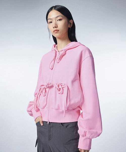 JNBY / ジェーエヌビーワイ パーカー | Unique Corded Zip-up Hoodie / ジップアップフーディ パーカー | 詳細21