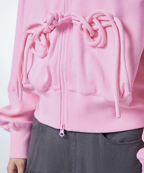 JNBY / ジェーエヌビーワイ パーカー | Unique Corded Zip-up Hoodie / ジップアップフーディ パーカー | 詳細23