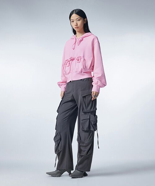 JNBY / ジェーエヌビーワイ パーカー | Unique Corded Zip-up Hoodie / ジップアップフーディ パーカー | 詳細25