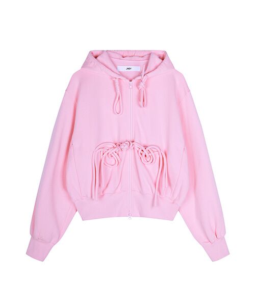 JNBY / ジェーエヌビーワイ パーカー | Unique Corded Zip-up Hoodie / ジップアップフーディ パーカー | 詳細27