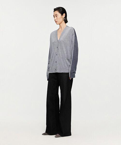 JNBY / ジェーエヌビーワイ ニット・セーター | Two-Tone Merino Wool Cardigan | 詳細5