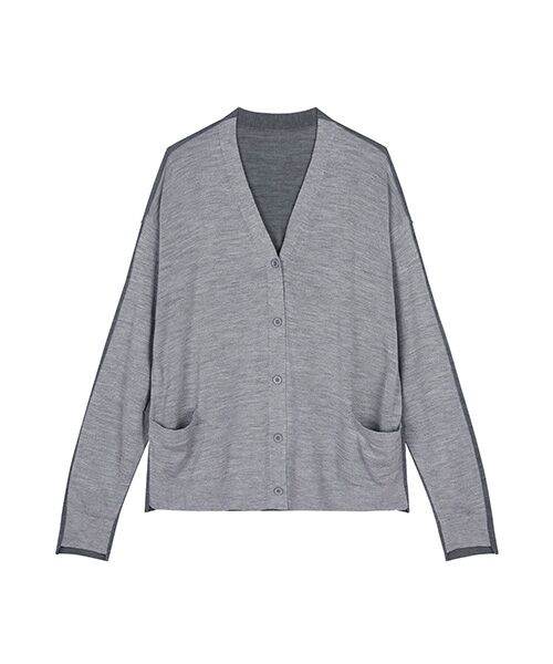 JNBY / ジェーエヌビーワイ ニット・セーター | Two-Tone Merino Wool Cardigan | 詳細7