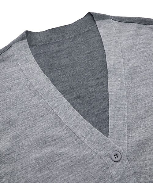 JNBY / ジェーエヌビーワイ ニット・セーター | Two-Tone Merino Wool Cardigan | 詳細9